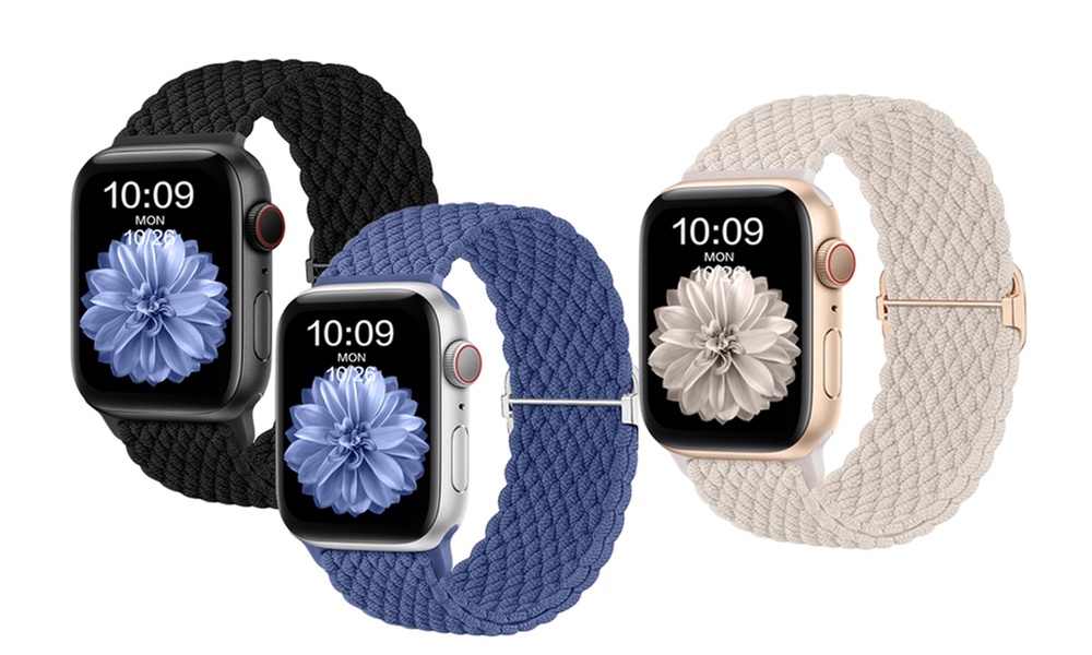 1x oder 2x geflochtenes Armband für Apple Watch