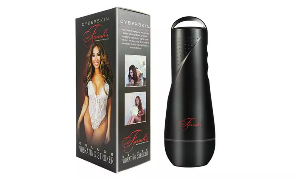 CyberSkin Celebrity Series Farrah's Deluxe Vibrating Vagina Stroker - Primary Image