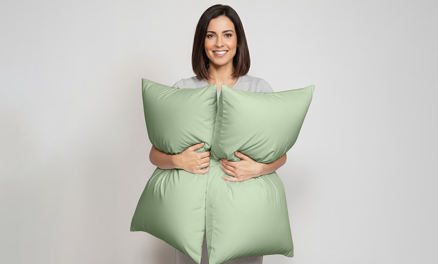 Image 14: Coppia di federe in 100% cotone certificato