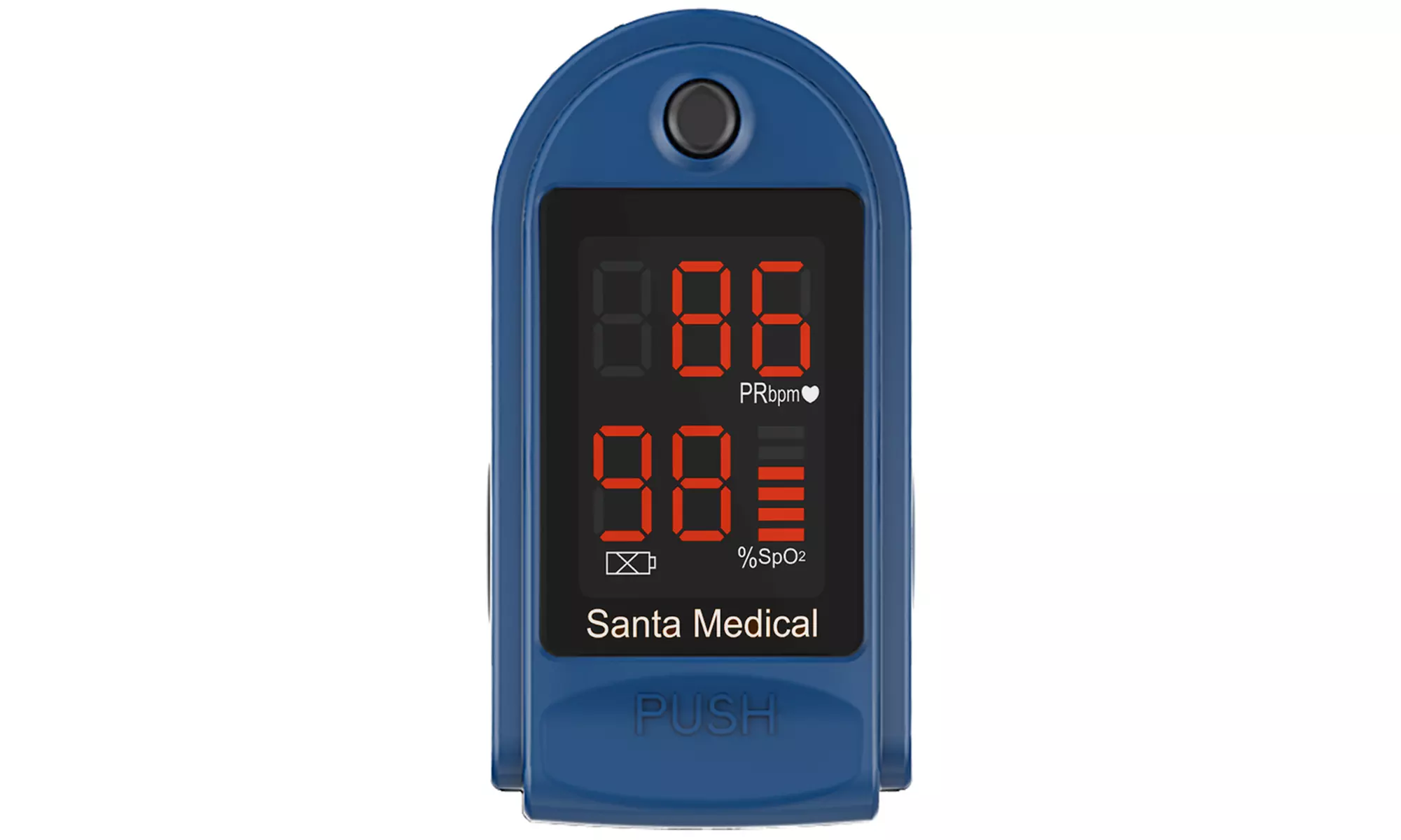 Fingertip Pulse Rate Oximeter with Case and Neck/Wrist Cord - Second Medium
