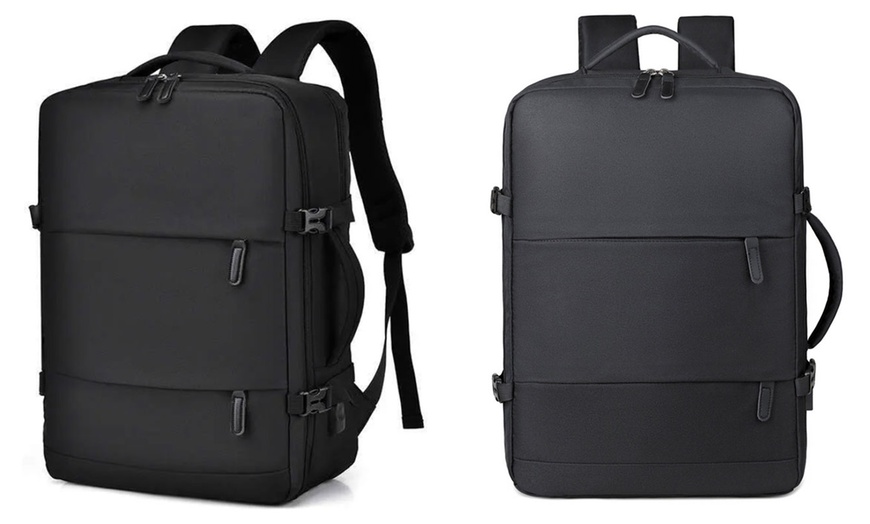 Image 4: Travel Backpack with USB Charging Port