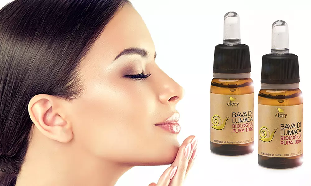 2, 4 o 6 flaconi di concentrato bava di lumaca biologica pura 100% 20 ml Efory Cosmetics - Primary Image