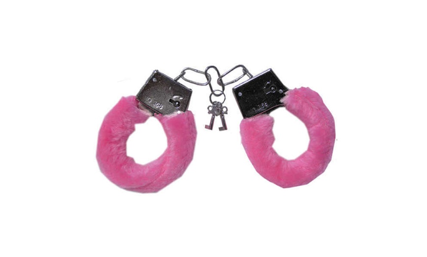 Image 5: One or Two Fluffy Handcuffs with Keys