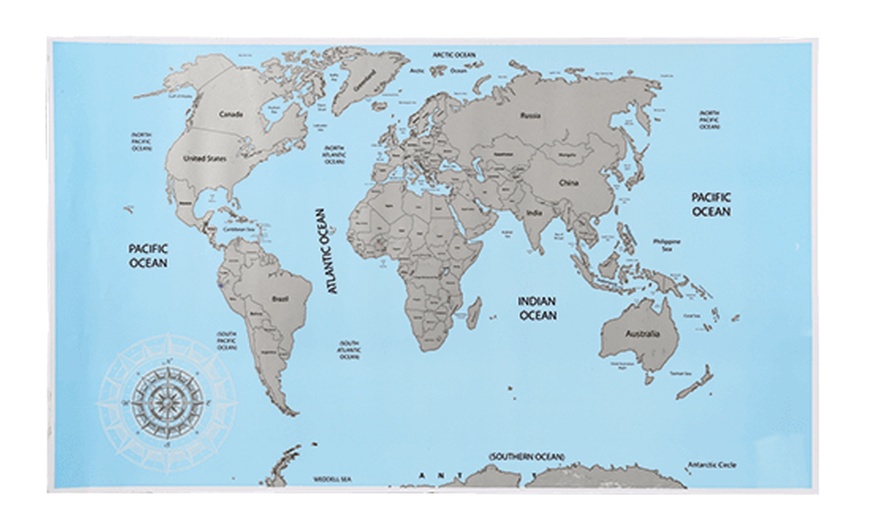 Image 2: 1 ou 2 cartes du monde à gratter