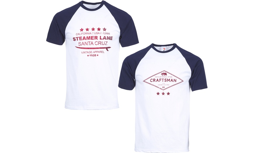 Image 4: Men's Raglan T-Shirts Two-Pack