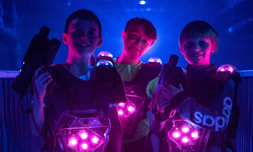 Image 4: Three Laser Tag Games in Immersive Multilevel Arenas for 1, 2, or 4  