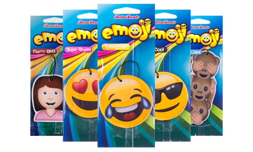 Image 1: Emoji 2D Car Air Fresheners