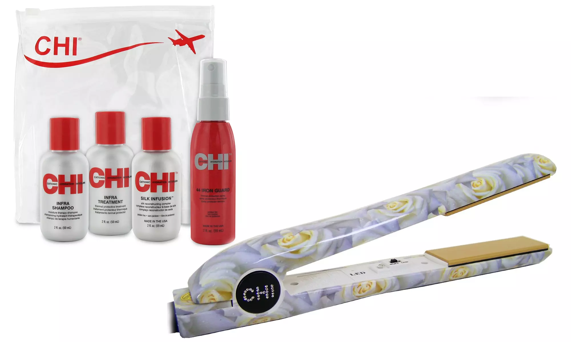CHI Limited Edition Rose Styling Iron with Product Kit - Second Medium