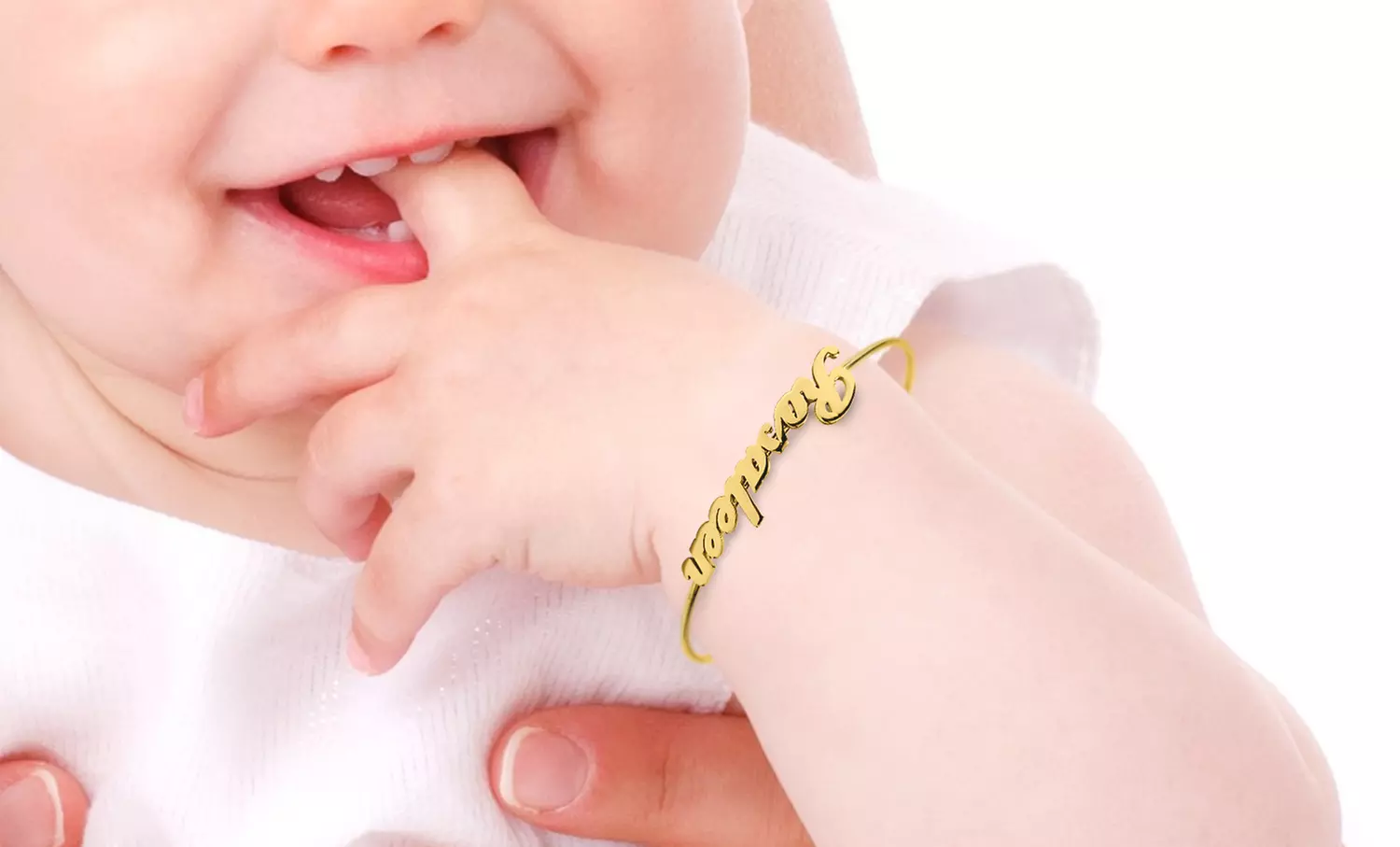 Personalized Name Baby Bangle from MonogramHub (Up to 89% Off)  - Primary Image