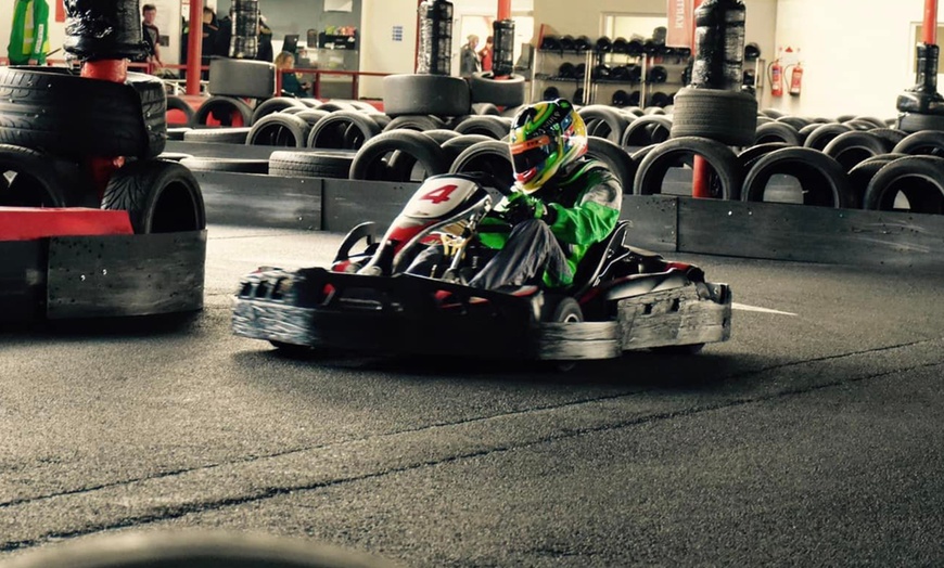 Image 1: Go-Kart at Greater Manchester’s Longest Tarmac Track for 50 or 80 Laps