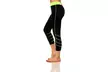 Women's Stretchy Capris with Contrast Stitching - Second Medium
