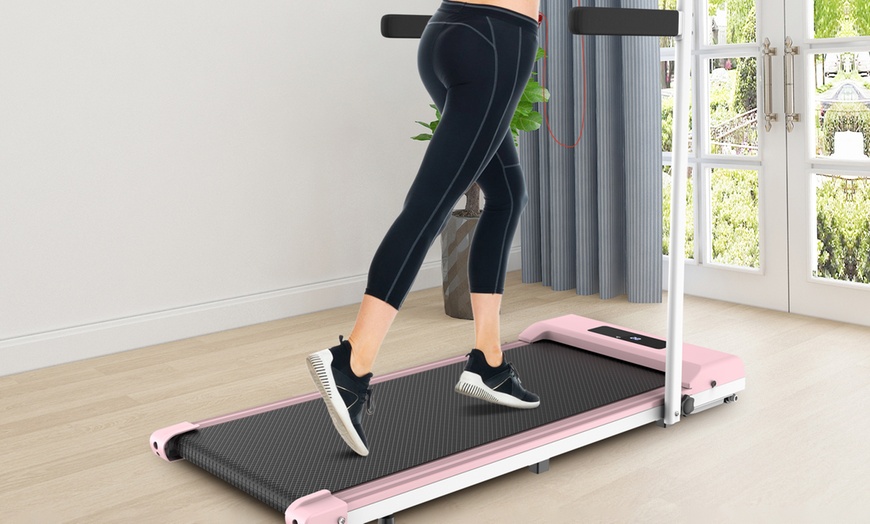 Image 8: Two-in-One Foldable Treadmill