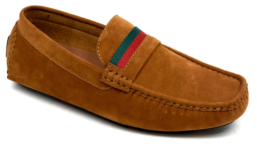 Image 15: Boys' Faux Suede Slip-On Loafers