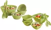 Eco-Friendly Bamboo Salad Bowl Sets (7-Piece)