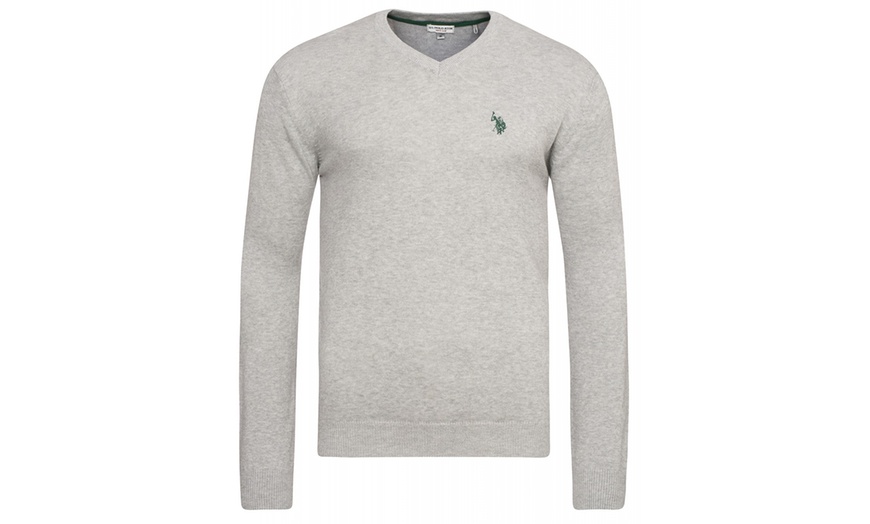 Image 4:  U.S. POLO ASSN. Strickpullover mit V-Ausschnitt