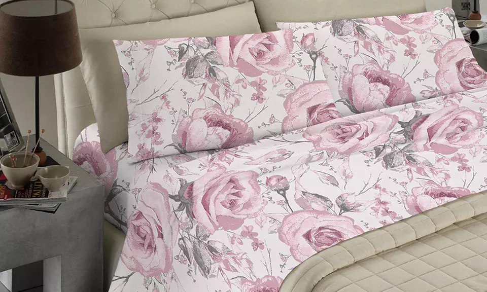 Completo Lenzuola No Stiro, Microfibra effetto Seta, Made in Italy