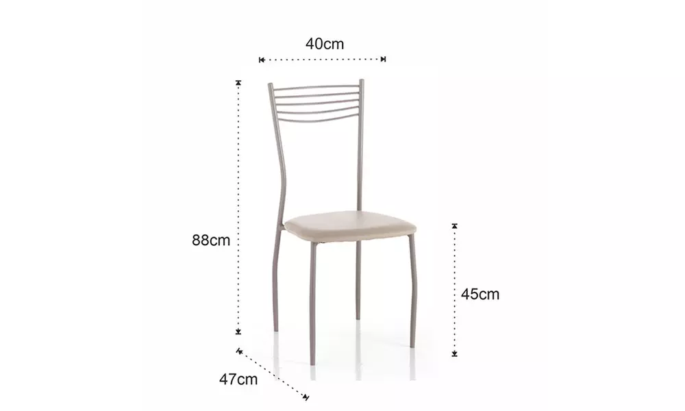 Set 4 sedie Ready, disponibile in 2 colori, con spedizione gratuita - Image 5