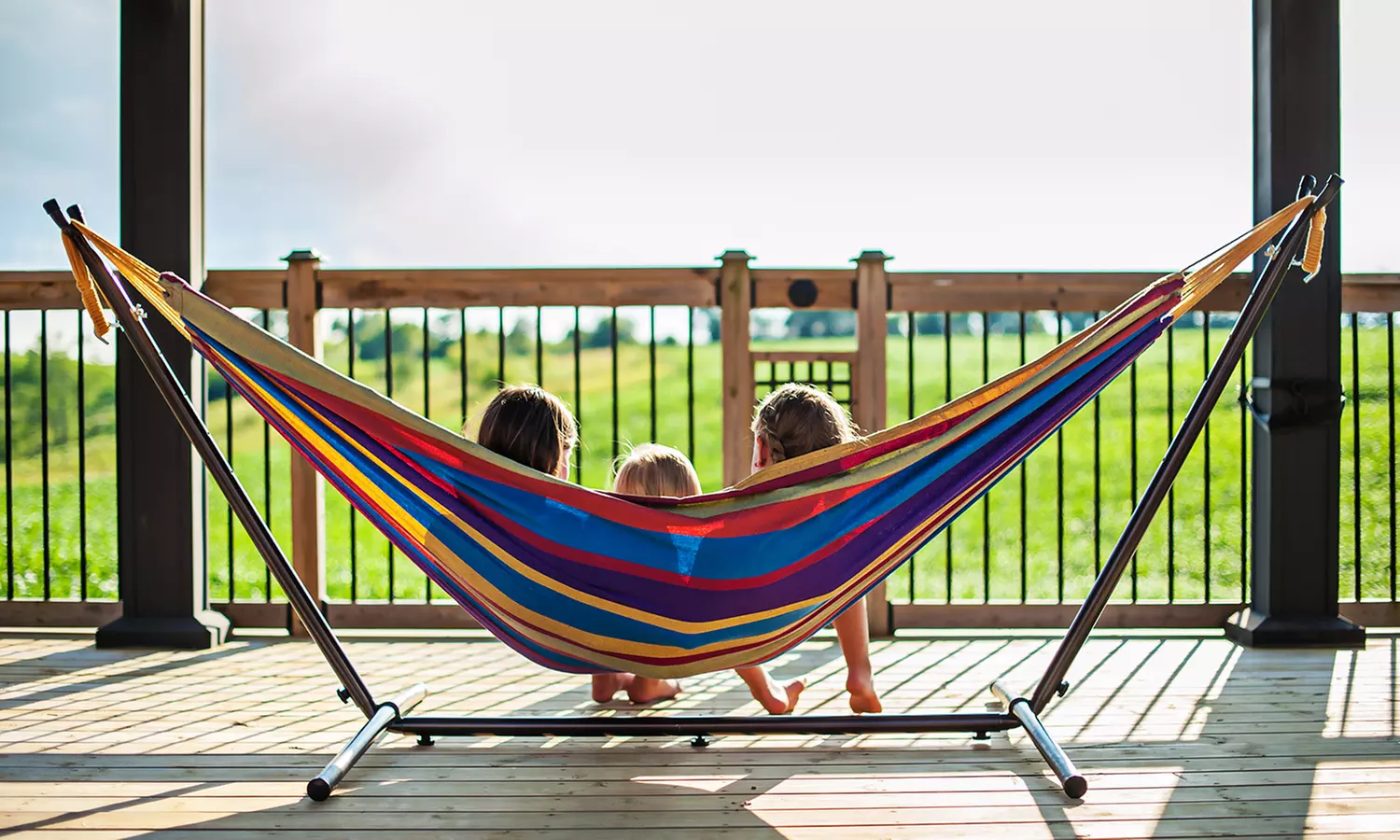 Vivere 9 Ft. Double Hammock with Stand - Primary Image