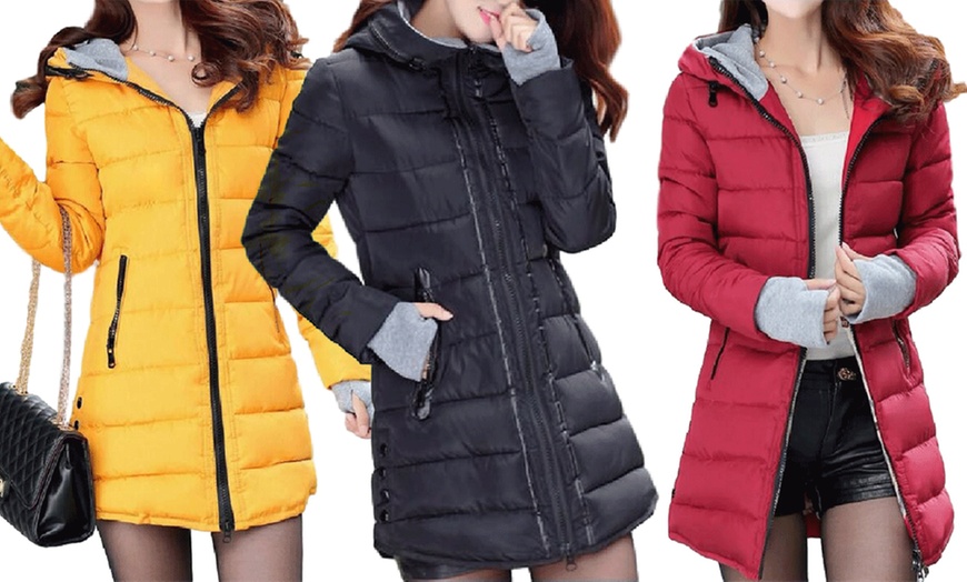 Image 1: Women's Long Padded Coat