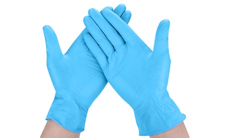 100 guanti in nitrile monouso, disponibili in 2 taglie