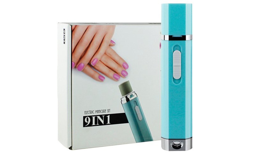 Image 13: Nine-in-One Manicure and Pedicure Electric Drill Set