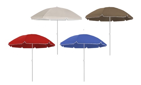 Ombrellone da mare con struttura in alluminio, disponibile in 4 colori