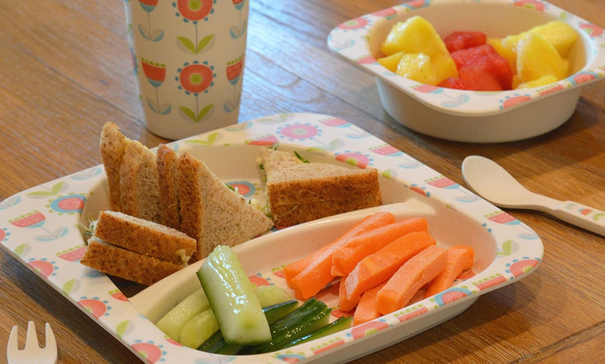 Image 6: Kids' 5-Piece Bamboo Dinner Set