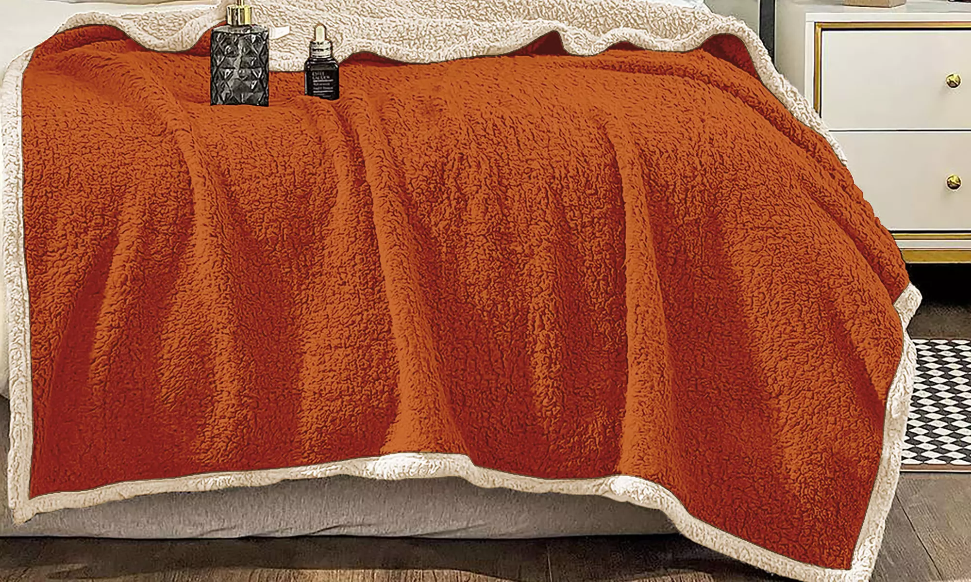 Zacht en warm Sherpa deken