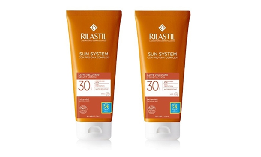 Image 10: Pack of Two Rilastil Sunscreens with Optional After-Sun Spray