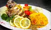 Lunch and Dinner Fare at Aroma Mediterranean Restaurant. Choose from Three Options.