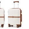 Image 10: KONO Stylish Stripe Design Suitcase with Spinner Wheels