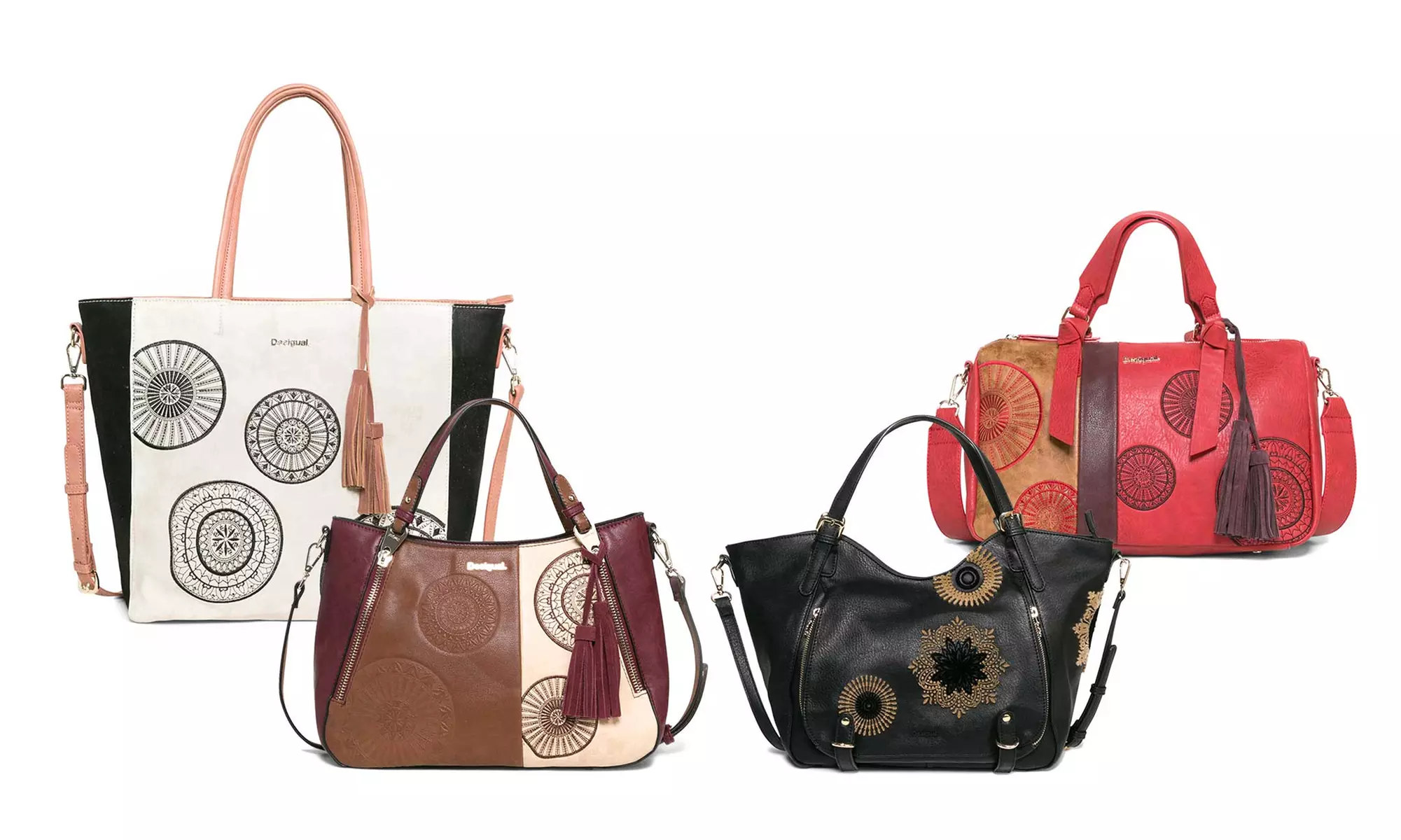 Sac à Main DESIGUAL Coloré - Style Bandoulière En Polyuréthane Pour Femme