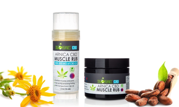 Arnica Oil And Cocoa Butter Muscle Rub From Sky Organics CBD | Groupon