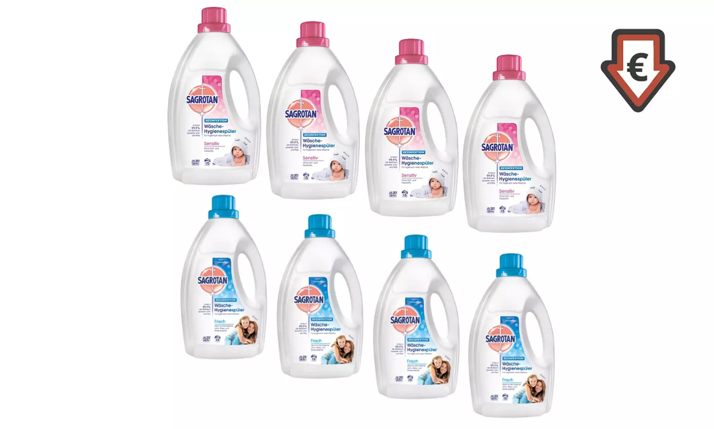 Sagrotan Wäsche-Hygienespüler Frisch oder Sensitiv für 120 oder 240 WL - Primary Image