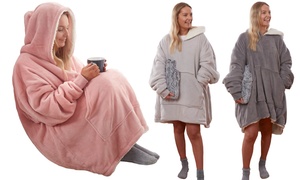 Cosy Sherpa Hoodie Blanket