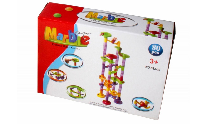 Image 2: 80-Piece Super Marble Run