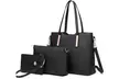Miss Lulu 3er-Set Handtaschen in Schwarz oder Grau - Second Medium