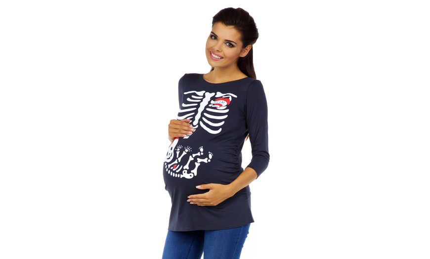 Image 4: Baby Pirate Maternity Top