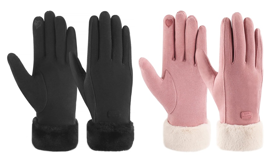 Image 11: 1 ou 2 paires de gants pour femmes avec fonction tactile