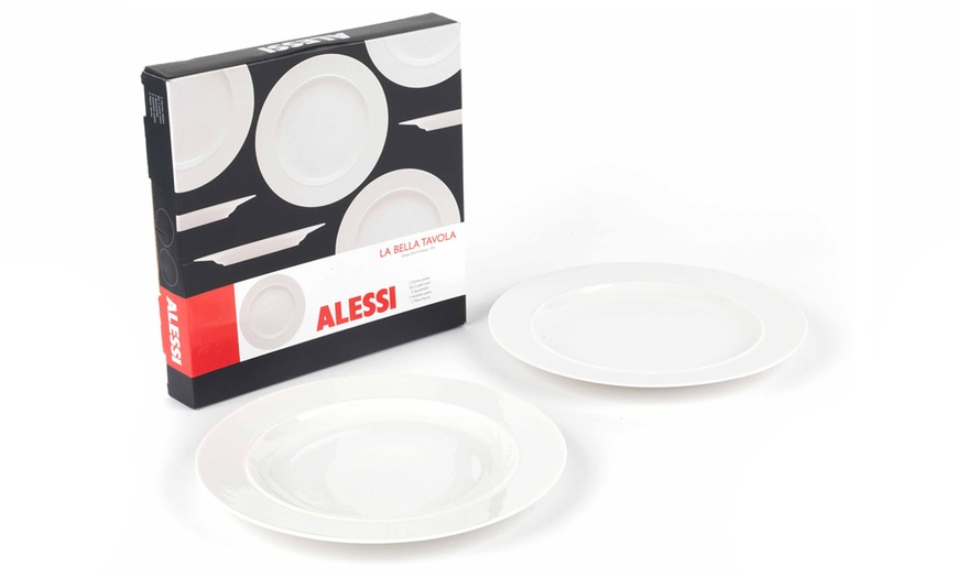 Image 12: Alessi Porcelain Dinner Plates 