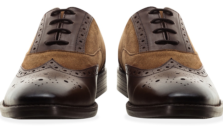 Image 9: Redfoot Men's Square-Toe Brogues