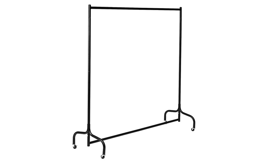 Image 3: 4ft/5ft/6ft Heavy Duty Metal Clothes Rail