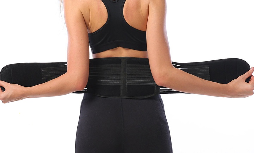 Image 4: Self-Heating Lower Back Support