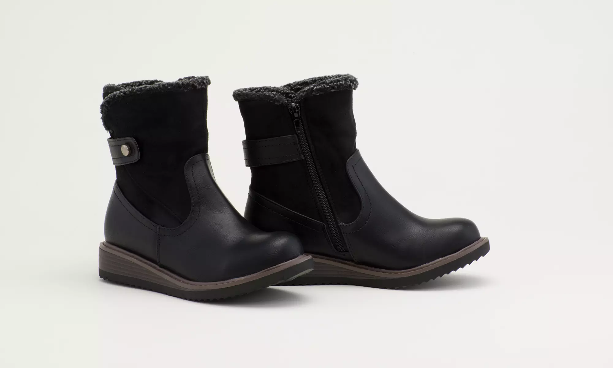 Olive Street Tressa Faux Shearling Lined Bootie  | Groupon Exclusive (Size 9.5) - Second Medium