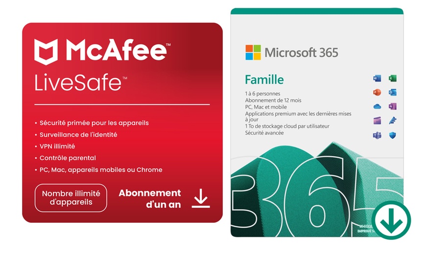 Image 2: Pack Microsoft 365 avec McAfee LiveSafe