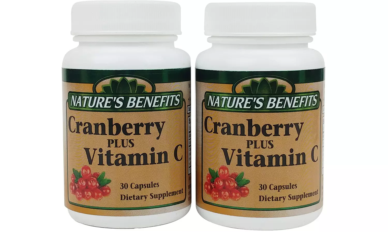 Nature's Benefit Cranberry Plus Vitamin C Dietary Supplement (30- or 60-Count) - Primary Image