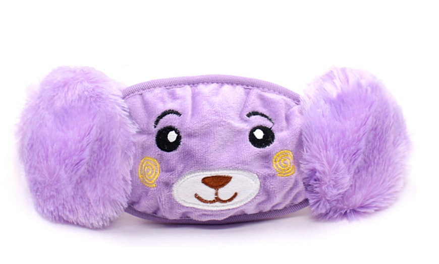 Image 4: Kids' Fluffy Mask with Earmuffs