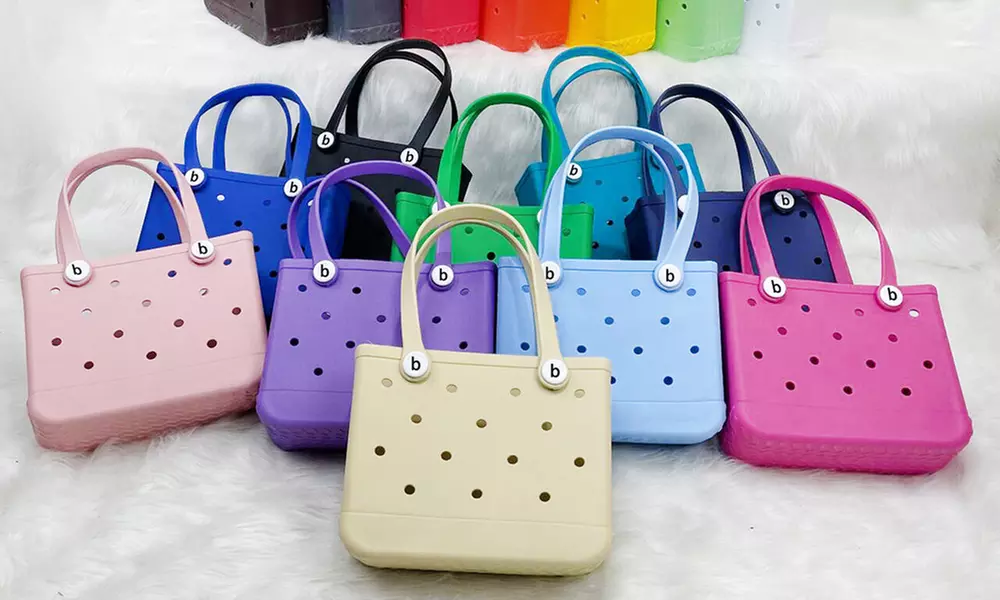 Personalisierbar mit Namen: Schicke Einkaufstasche oder Strandkorb