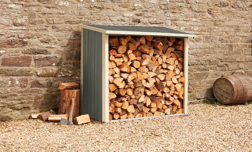 Image 1: Metal Log Storage