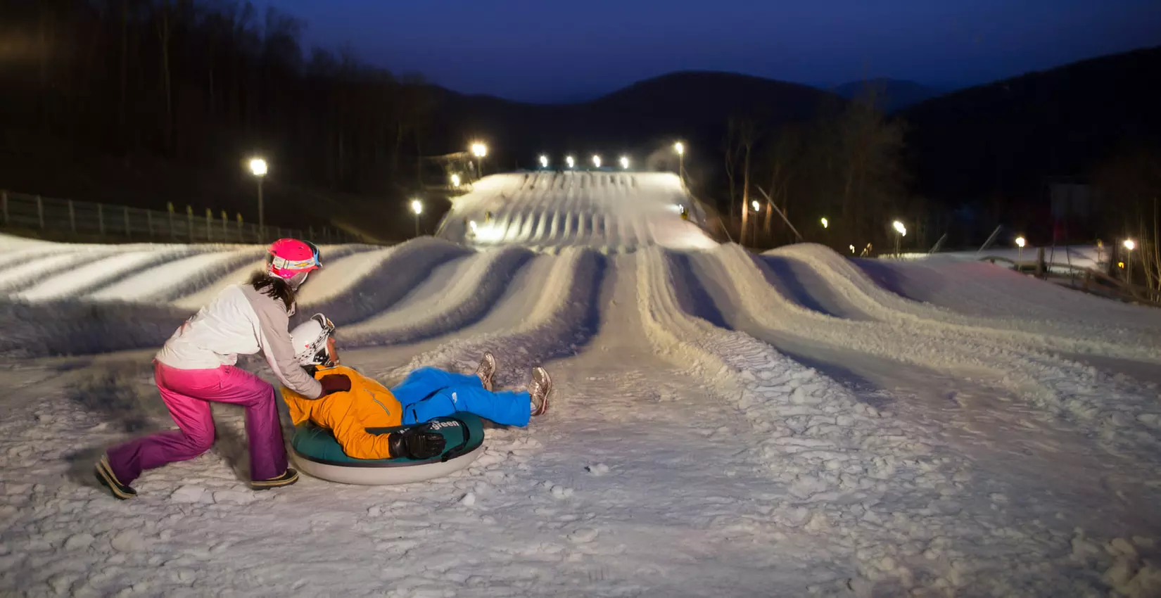 $82.50 for Boston Night Snow Tubing and Brewery Bus Experience from Sourced Adverntures ($99 Value) - Primary Image